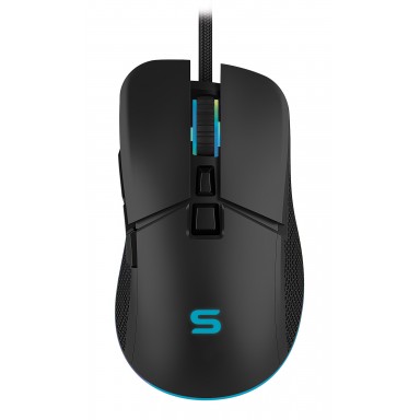 Mouse gaming Serioux Kayel, 6400dpi, 7 butoane, RGB, negru